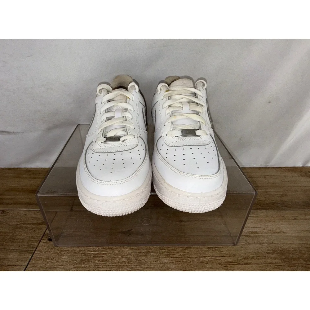 Nike Air Force 1 LE‎ Low White Leather Sneakers DH2920-111 Kids 7Y Womens 8.5